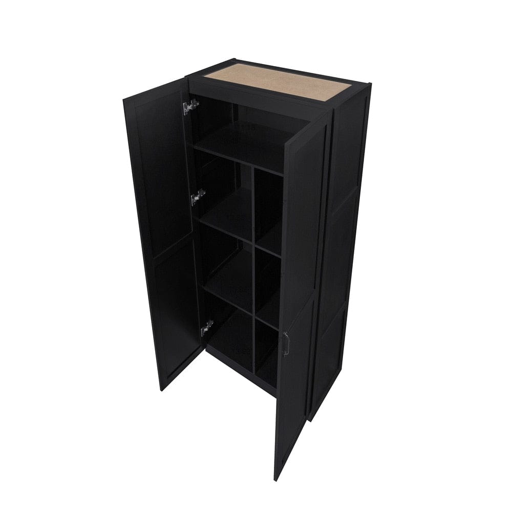 Cornelia Storage Closet 1.0 Set of 2 2-2BC-BK in Black