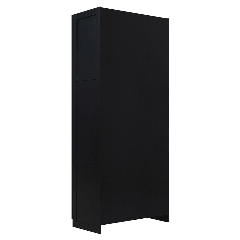 Cornelia Storage Closet 1.0 Set of 2 2-2BC-BK in Black