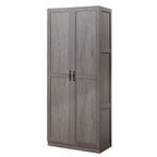 Cornelia 2 Piece Storage Closet 2.0 2-3BC-GY in Grey