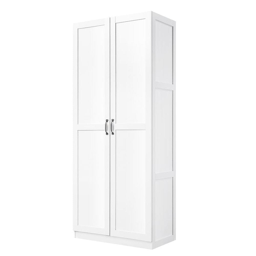 Cornelia 2 Piece Storage Closet 2-3BC-WH in White