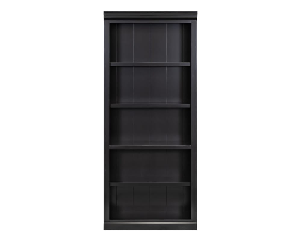Abby Modern Wood Open Bookcase in Black IMAY3278B
