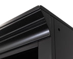 Abby Modern Wood Open Bookcase in Black IMAY3278B