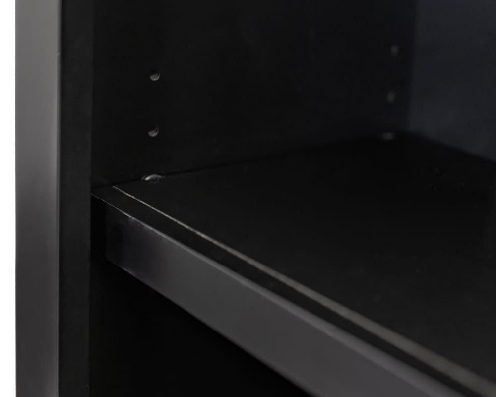 Abby Modern Wood Open Bookcase in Black IMAY3278B