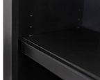 Abby Modern Wood Open Bookcase in Black IMAY3278B