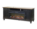 Hartford 76in Traditional Fireplace Console IMHF370FP in Black
