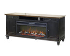 Hartford 76in Traditional Fireplace Console IMHF370FP in Black