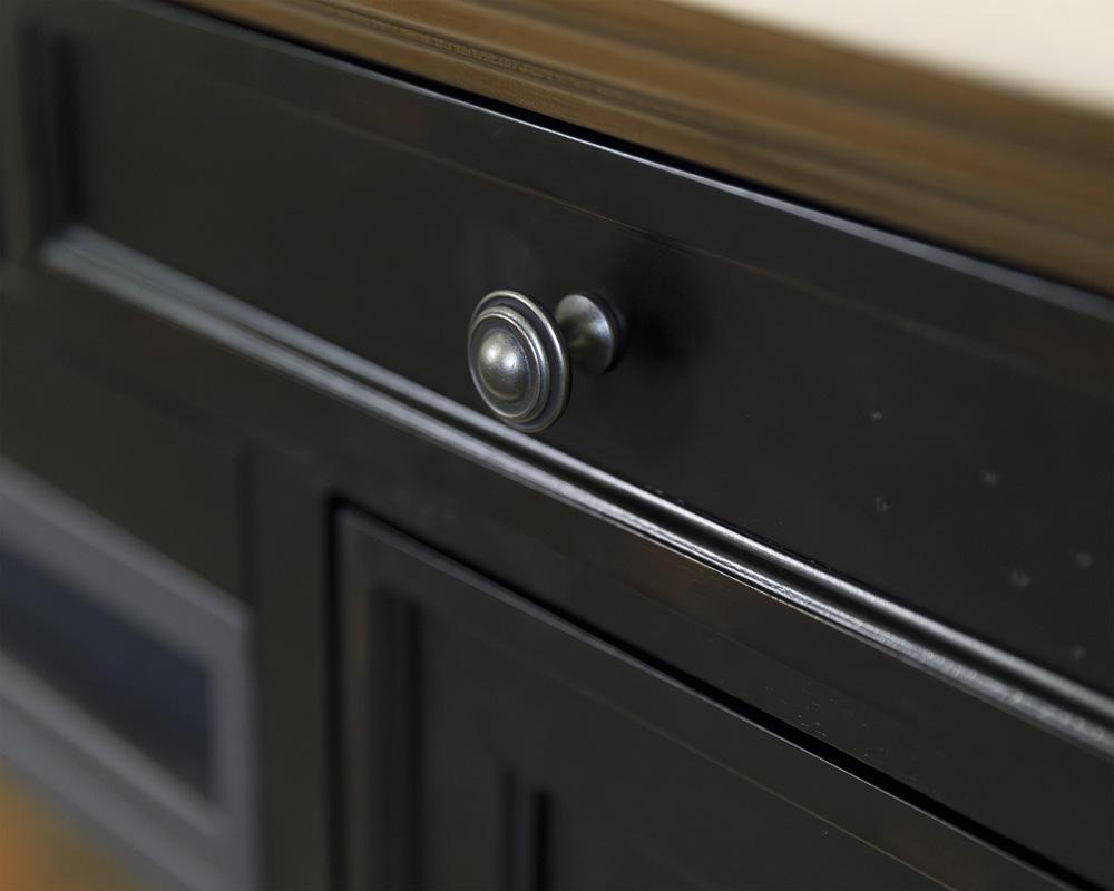Hartford 76in Traditional Fireplace Console IMHF370FP in Black