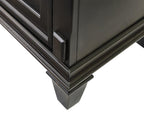 Hartford 76in Traditional Fireplace Console IMHF370FP in Black