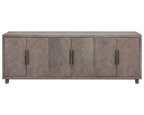 Palisades 90in 6 Door TV Console IMPA390 in Gray