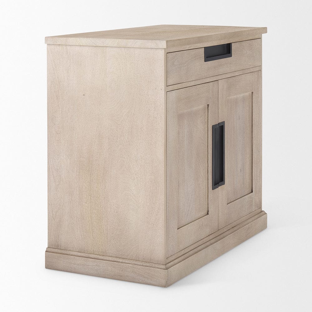 Braxton 2 Door Accent Cabinet 69931 in Beige Wood