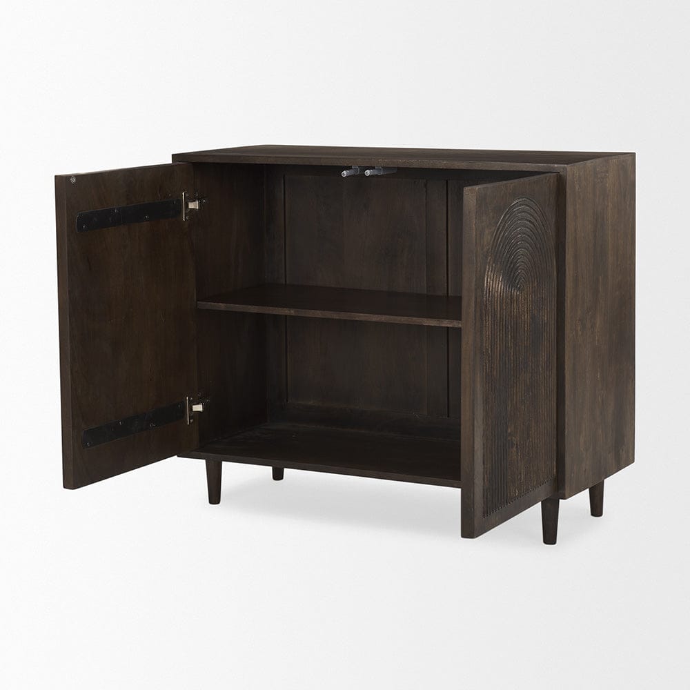 Tucker 2 Door Cabinet 69953 in Dark Brown
