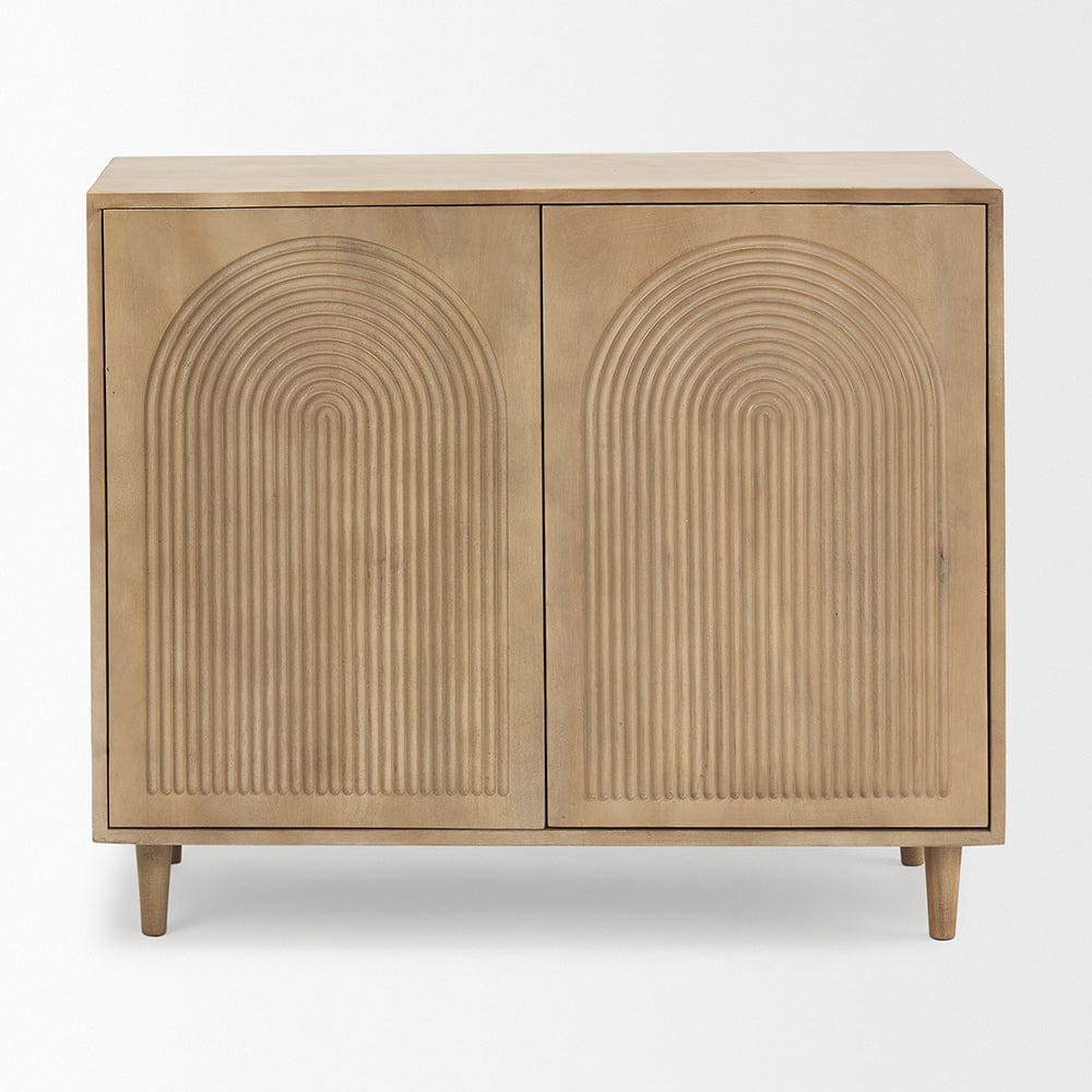 Tucker 2 Door Accent Cabinet 69952 in Light Brown