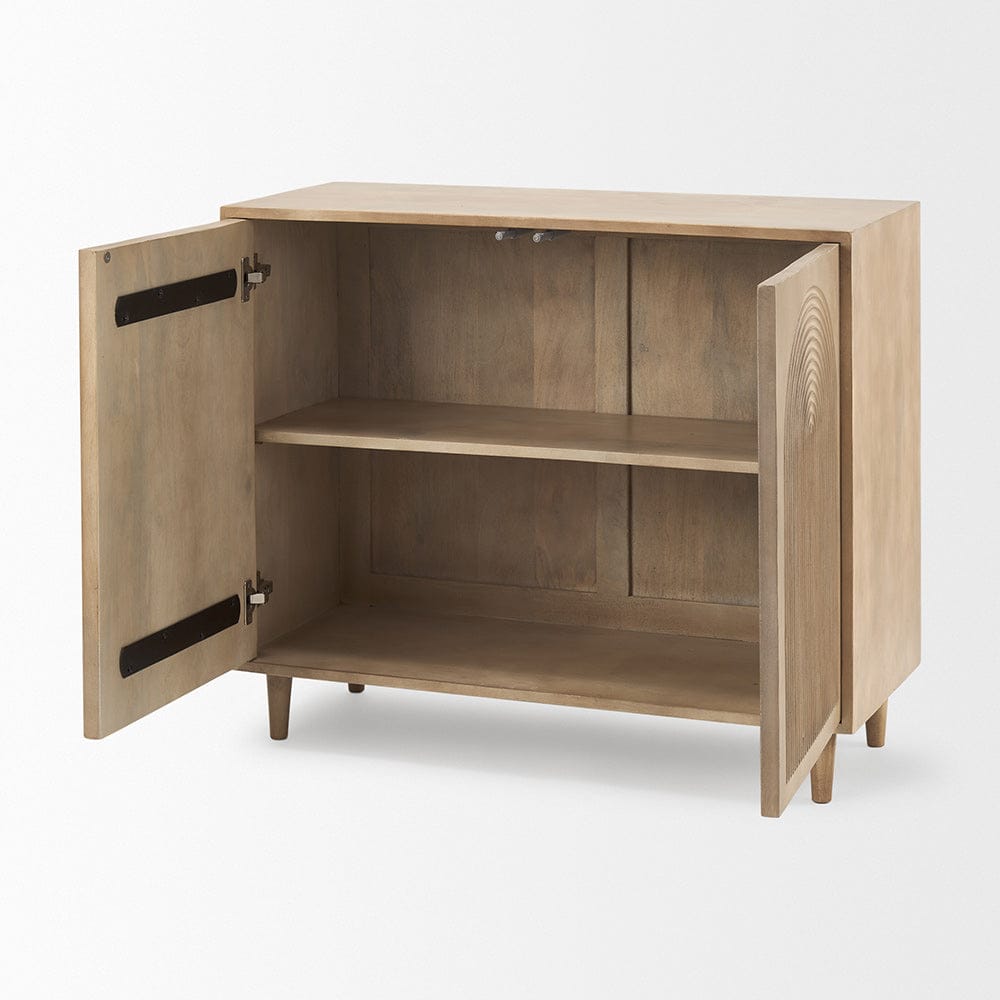 Tucker 2 Door Accent Cabinet 69952 in Light Brown