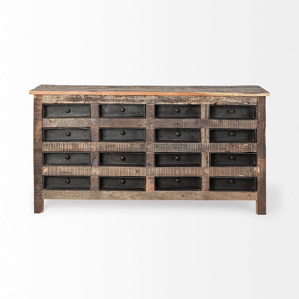 Wilton I 16 Drawer Sideboard 67738 in Brown