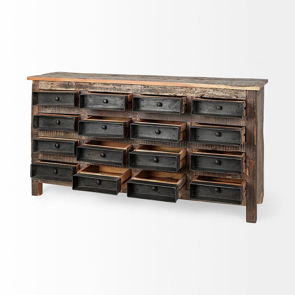 Wilton I 16 Drawer Sideboard 67738 in Brown