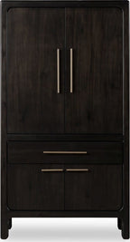 Zamba 4 Door 1 Drawer Bar Cabinet UKXT79 in Jaguar