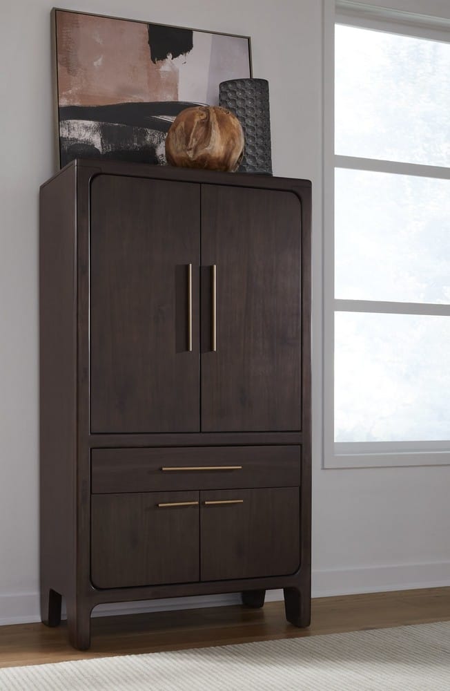 Zamba 4 Door 1 Drawer Bar Cabinet UKXT79 in Jaguar