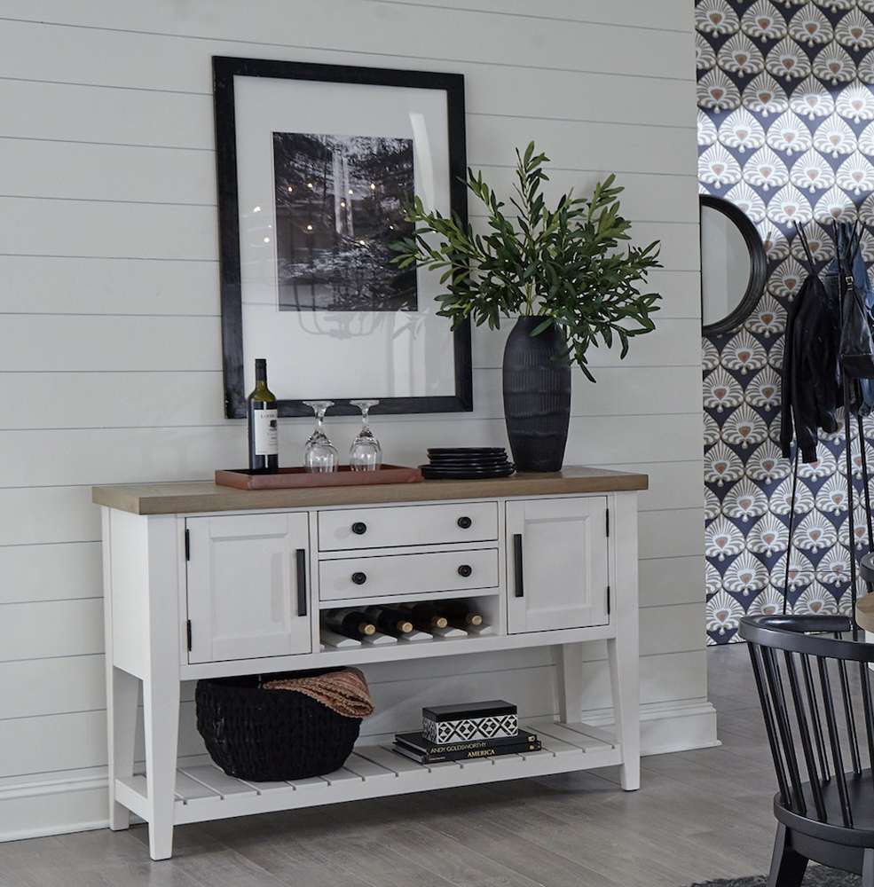 Americana Modern Dining 54 in. Sideboard DAME#54SB-COT in Cotton