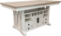 Americana Modern Dining 72in Island Table DAME#72CH-2-COT in Cotton