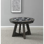 Picket House Furnishings Princeton Round Game Table in Gray