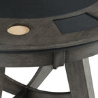Picket House Furnishings Princeton Round Game Table in Gray