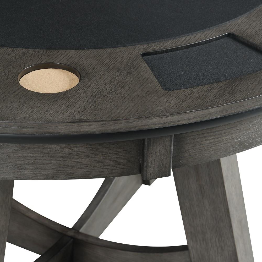 Picket House Furnishings Princeton Round Game Table in Gray