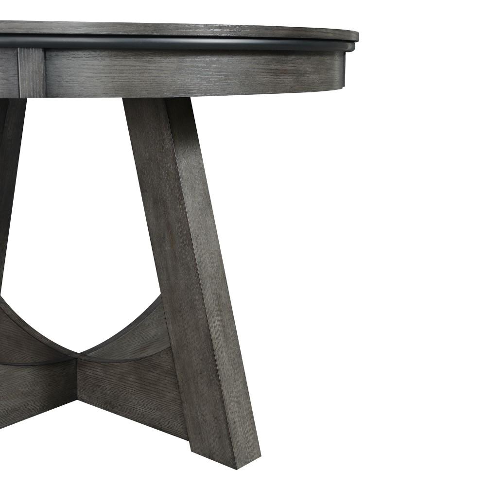 Picket House Furnishings Princeton Round Game Table in Gray
