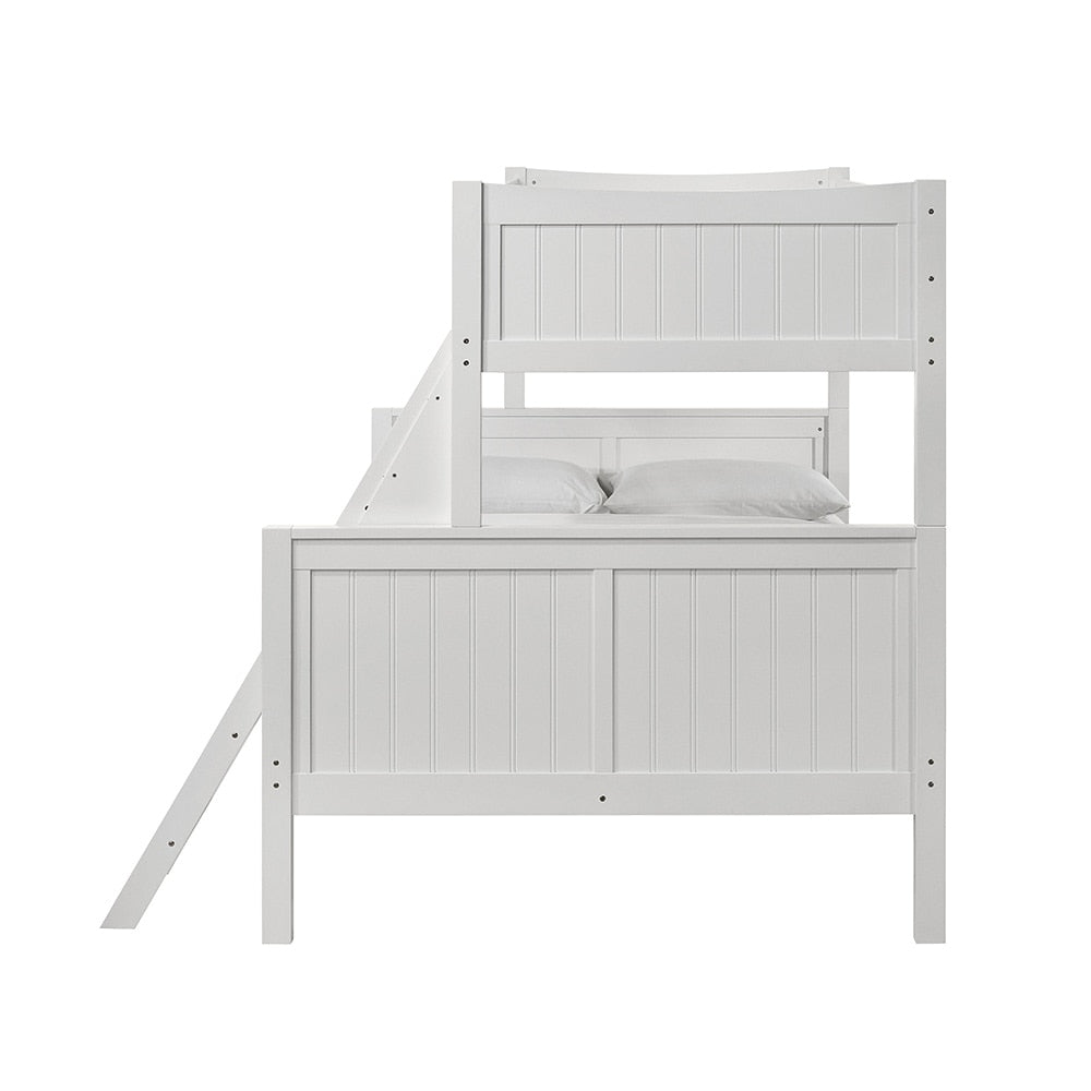 Santino Twin Over Full Bunk Bed SM700TFB in White