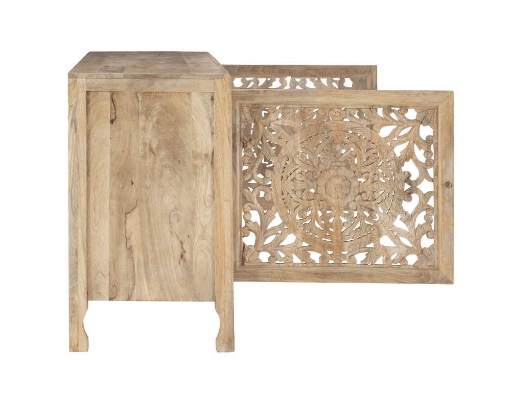 Haven 60in 2 Door Accent Cabinet D1351A20 in Natural