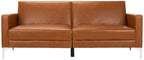 Chelsea Foldable Futon Sofa Bed Cognac LVS2005C