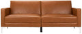 Chelsea Foldable Futon Sofa Bed Cognac LVS2005C