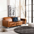 Chelsea Foldable Futon Sofa Bed Cognac LVS2005C