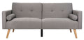 Murray Foldable Futon Sofa Bed with Pillow Dark Grey LVS2004A