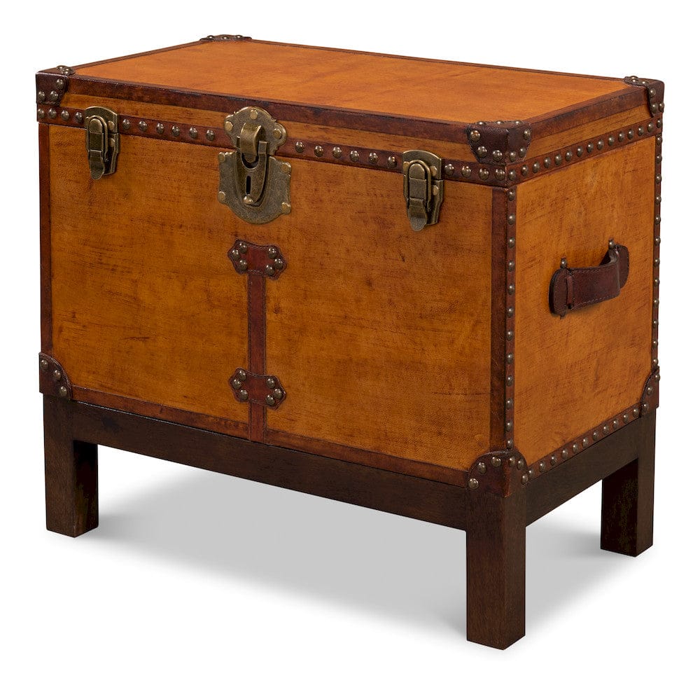Abilene Leather Box with Stand 26734 in Tan