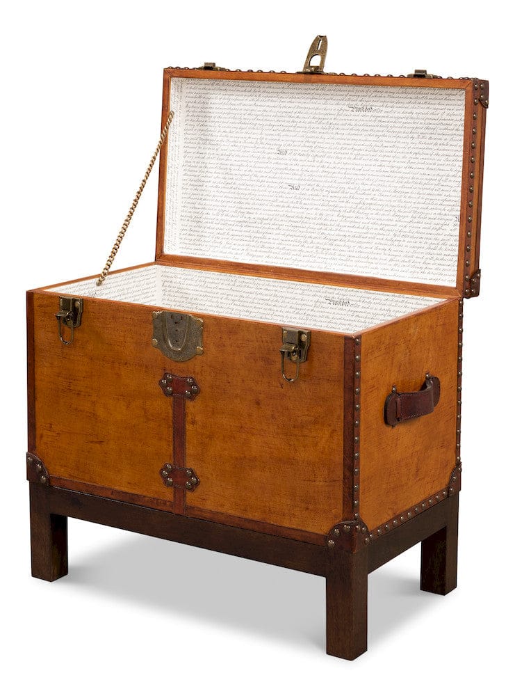 Abilene Leather Box with Stand 26734 in Tan