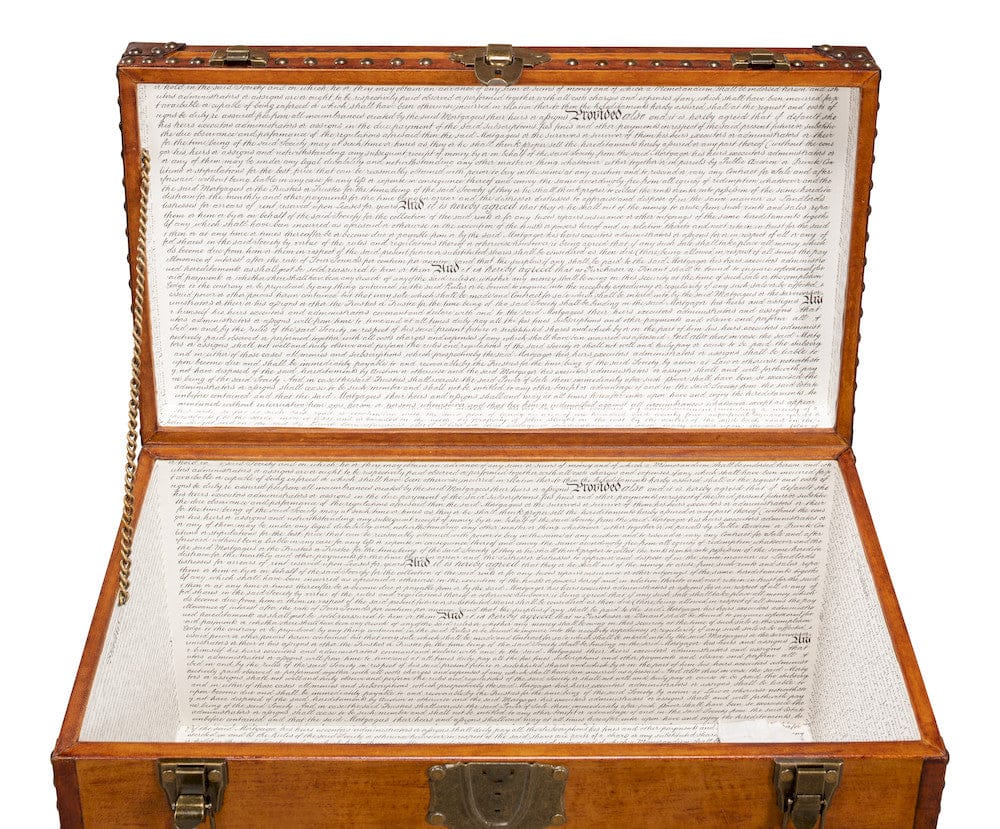 Abilene Leather Box with Stand 26734 in Tan