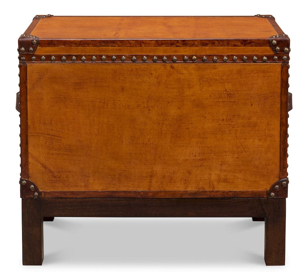 Abilene Leather Box with Stand 26734 in Tan