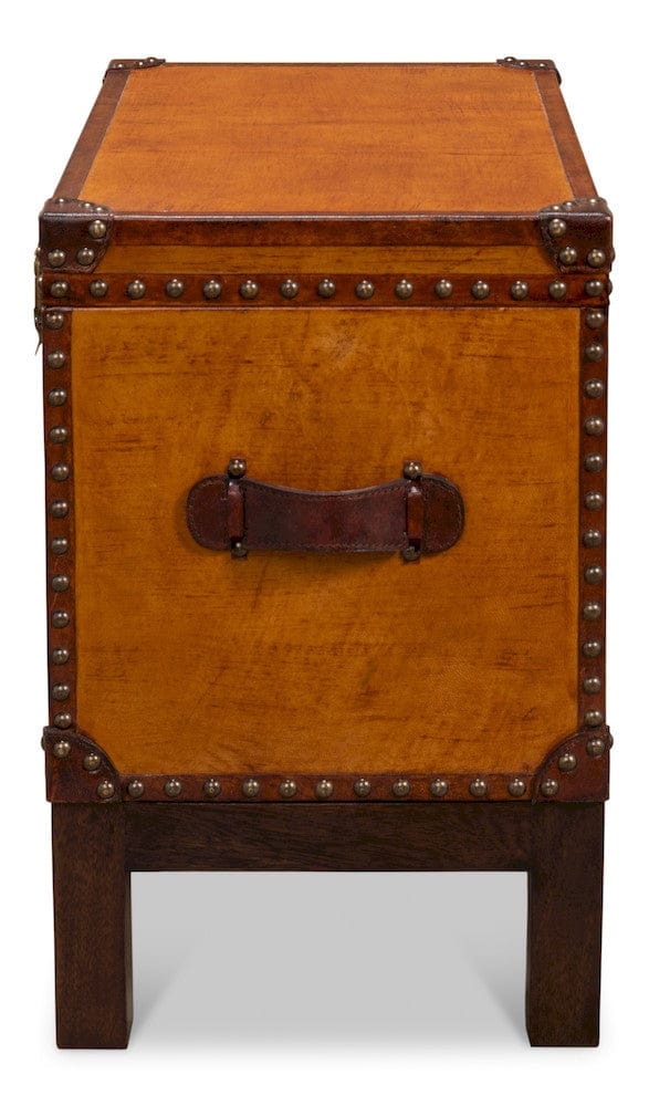 Abilene Leather Box with Stand 26734 in Tan
