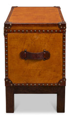 Abilene Leather Box with Stand 26734 in Tan