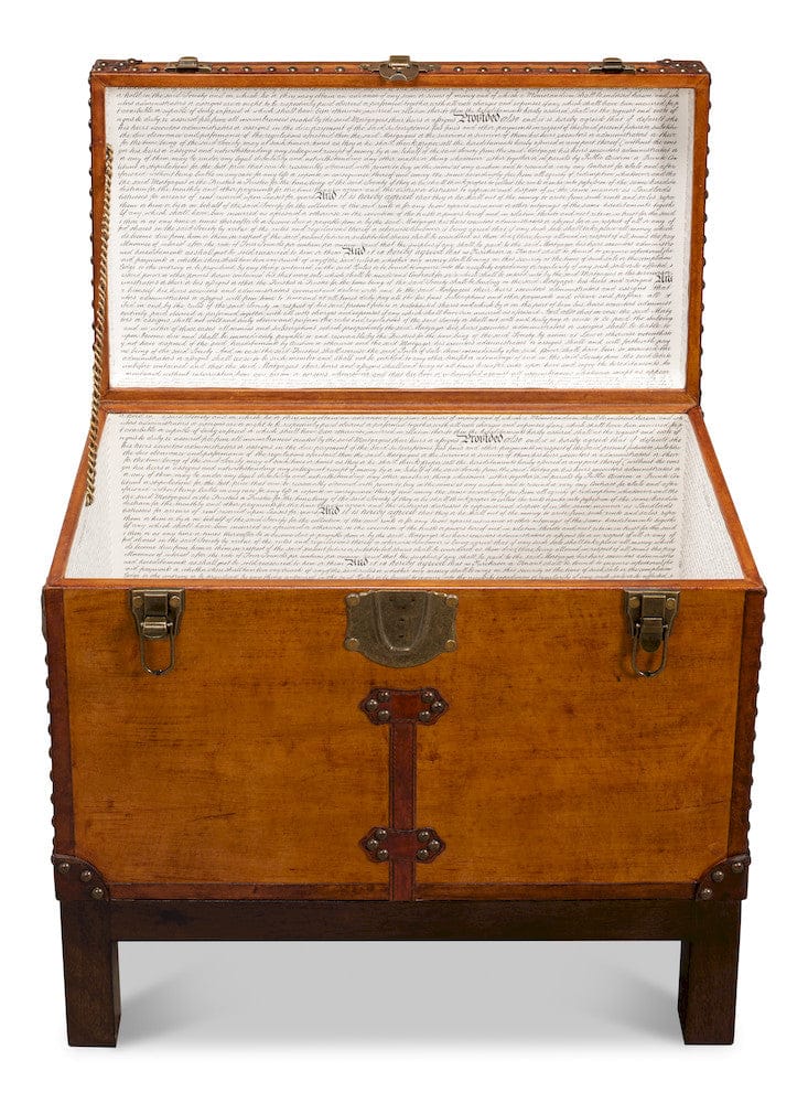 Abilene Leather Box with Stand 26734 in Tan