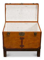 Abilene Leather Box with Stand 26734 in Tan
