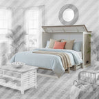 Islamorada Queen Cabinet Bed with Mattress Dapple Grey B233CABBED-DAPGREY