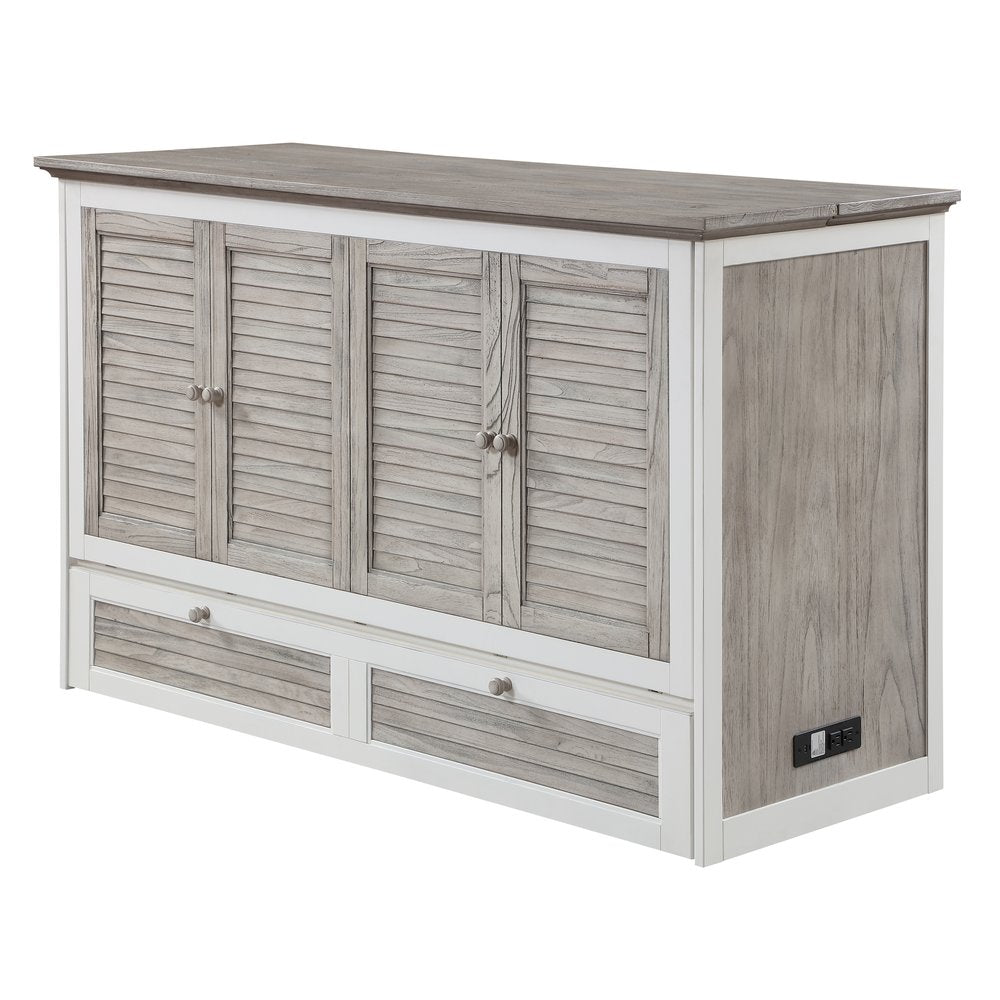 Islamorada Queen Cabinet Bed with Mattress Dapple Grey B233CABBED-DAPGREY