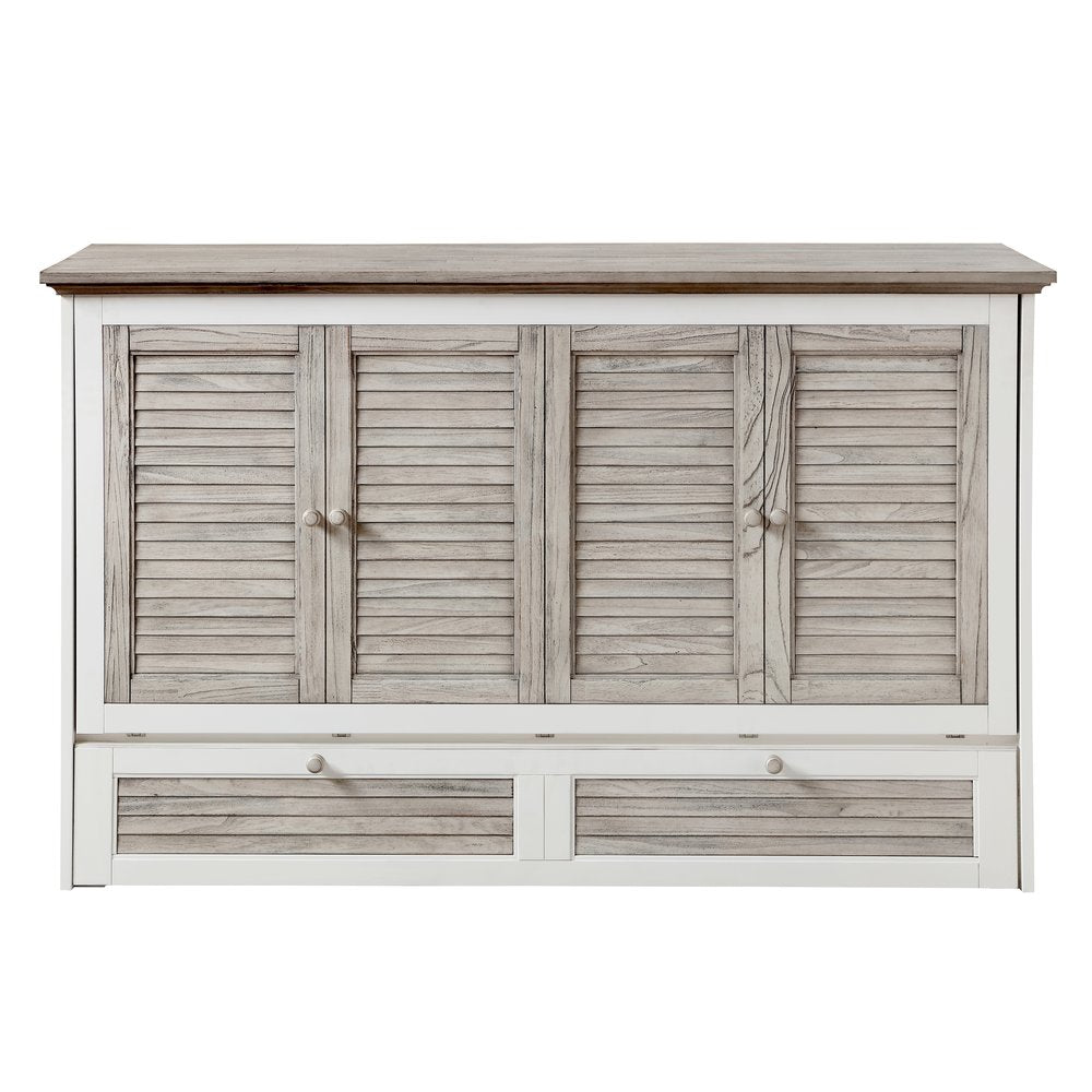 Islamorada Queen Cabinet Bed with Mattress Dapple Grey B233CABBED-DAPGREY