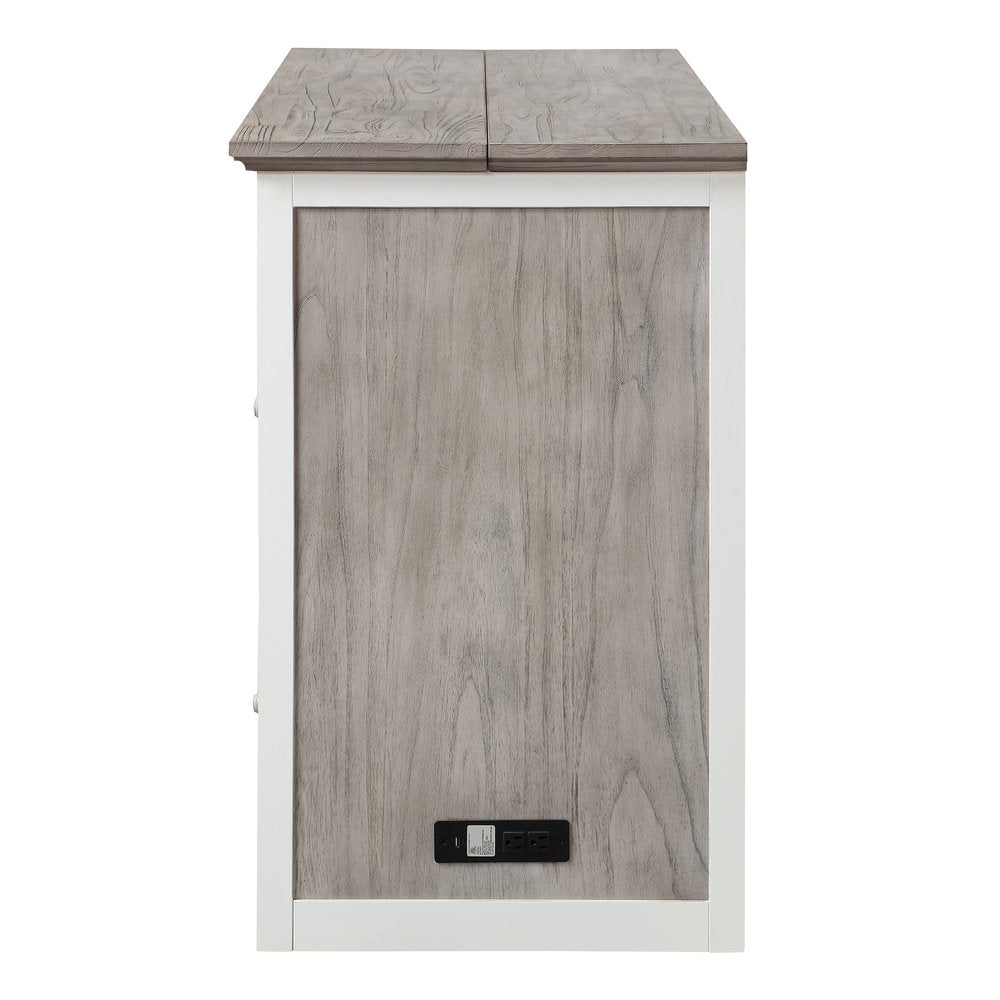 Islamorada Queen Cabinet Bed with Mattress Dapple Grey B233CABBED-DAPGREY