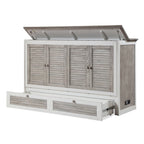 Islamorada Queen Cabinet Bed with Mattress Dapple Grey B233CABBED-DAPGREY