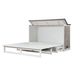 Islamorada Queen Cabinet Bed with Mattress Dapple Grey B233CABBED-DAPGREY