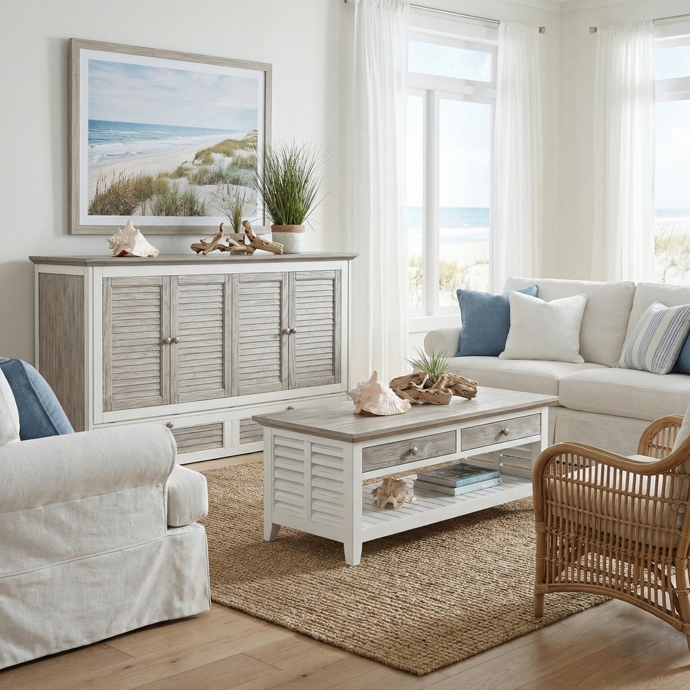 Islamorada Queen Cabinet Bed with Mattress Dapple Grey B233CABBED-DAPGREY