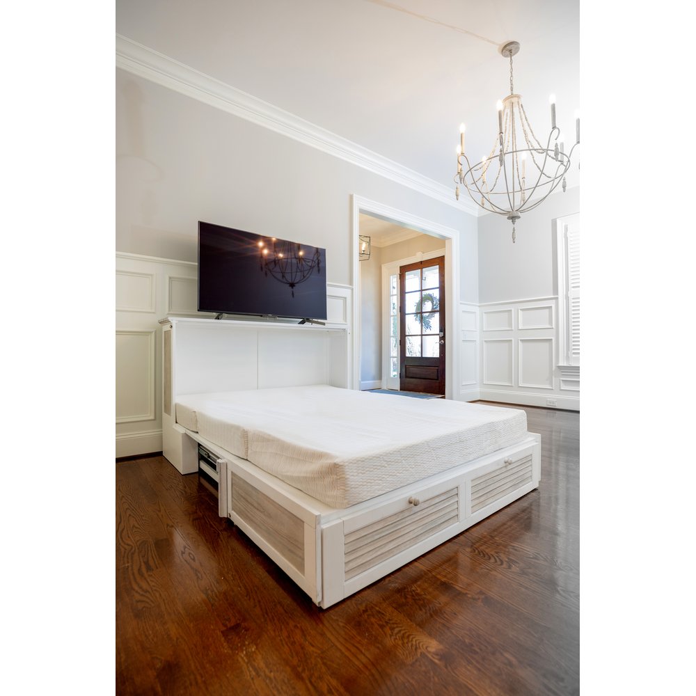 Islamorada Queen Cabinet Bed with Mattress Dapple Grey B233CABBED-DAPGREY