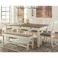 Bolanburg Dining Table With 4 Chairs And Bench Two-Tone